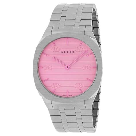 gucci 25h watch pink|Gucci 163.4.